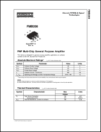FMB200 datasheet:  PNP Multi-Chip General Purpose Amplifier FMB200