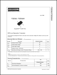 FSB560 datasheet:  NPN Low Saturation Transistor FSB560