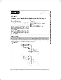 FST16233MTDX datasheet:  16-Bit to 32-Bit Multiplexer/Demultiplexer Bus Switch FST16233MTDX