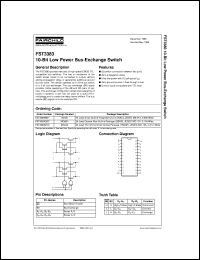 FST3383CW datasheet:  10-Bit Low Power Bus-Exchange Switch FST3383CW