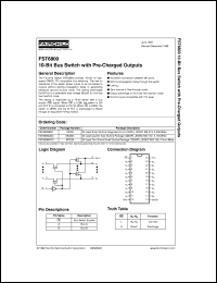 FST6800WM datasheet:  10-Bit Bus Switch with Pre-Charged Outputs FST6800WM