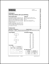 FSTD16211MTDX datasheet:  24-Bit Bus Switch with Level Shifting FSTD16211MTDX