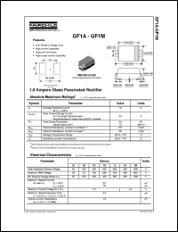 GF1B datasheet:  1.0 Ampere Glass Passivated Rectifier GF1B