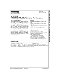 GTLP16612MEA datasheet:  CMOS 18-Bit TTL/GTLP Universal Bus Transceiver GTLP16612MEA