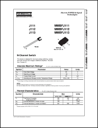 J111 datasheet:  N-Channel Switch J111