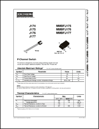 J176 datasheet:  P-Channel Switch J176