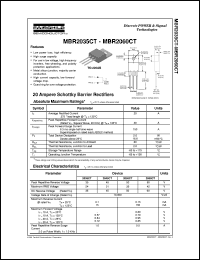 MBR2035CT datasheet:  20 Ampere Schottky Barrier Rectifiers MBR2035CT