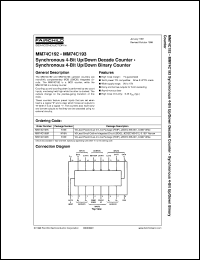 MM74C193MX datasheet:  Synchronous 4-Bit Up/Down Binary Counter MM74C193MX