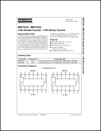 MM74C90N datasheet:  4-Bit Decade Counter MM74C90N