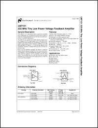 LM7121IN datasheet: 175 MHz Tiny Low Power Voltage Feedback Amplifier LM7121IN