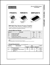 MMPQ2907A datasheet:  PNP Multi-Chip General Purpose Amplifier MMPQ2907A