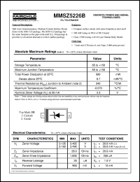 MMSZ5226B datasheet:  SOD123  Zener MMSZ5226B