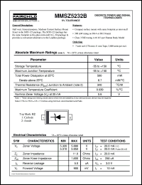 MMSZ5232B datasheet:  SOD123  Zener MMSZ5232B