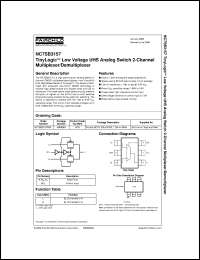 NC7SB3157P6X datasheet:  TinyLogic Low Voltage UHS Analog Switch 2-Channel Multiplexer/Demultiplexer NC7SB3157P6X