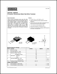 NDB7052 datasheet:  N-Channel Enhancement Mode Field Effect Transistor [Obsolete] NDB7052