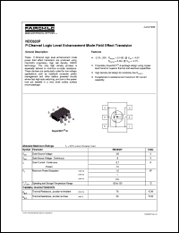 NDC632P datasheet:  P-Channel Logic Level Enhancement Mode Field Effect Transistor NDC632P