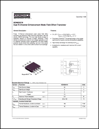 NDH8301N datasheet:  Dual N-Channel Enhancement Mode Field Effect Transistor [Not recommended for new designs] NDH8301N