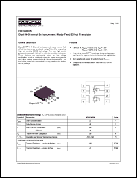 NDH8303N datasheet:  Dual N-Channel Enhancement Mode Field Effect Transistor [Not recommended for new designs] NDH8303N