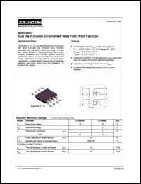 NDH8320C datasheet:  Dual N & P-Channel Enhancement Mode Field EffectTransistor [Not recommended for new designs] NDH8320C