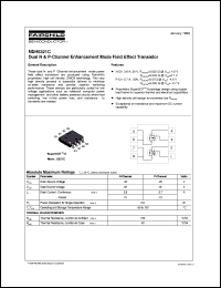 NDH8321C datasheet:  Dual N & P-Channel Enhancement Mode Field Effect Transistor [Not recommended for new designs] NDH8321C