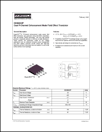 NDH8504P datasheet:  Dual P-Channel Enhancement Mode Field Effect Transistor [Not recommended for new designs] NDH8504P