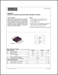 NDH8520C datasheet:  Dual N & P-Channel Enhancement Mode Field Effect Transistor [Obsolete] NDH8520C