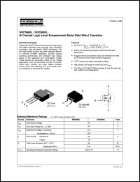 NDP5060L datasheet:  N-Channel Logic Level Enhancement Mode Field Effect Transistor [Life-time buy] NDP5060L
