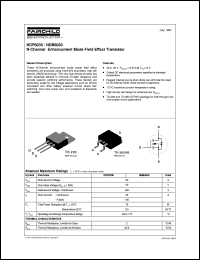 NDP6030 datasheet:  N-Channel Logic Level Enhancement Mode Field Effect Transistor [Life-time buy] NDP6030