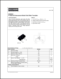 NDS0605 datasheet:  P-Channel Enhancement Mode Field Effect Transistor NDS0605