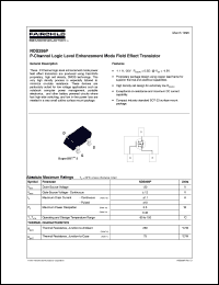NDS356P datasheet:  P-Channel Logic Level Enhancement Mode Field Effect Transistor [Not recommended for new designs] NDS356P