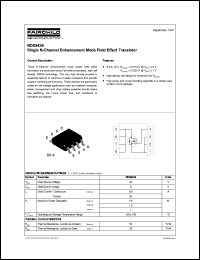 NDS8426 datasheet:  Single N-Channel Enhancement Mode Field Effect Transistor [Life-time buy] NDS8426