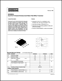 NDS9952A datasheet:  Dual N & P-Channel Enhancement Mode Field Effect Transistor NDS9952A