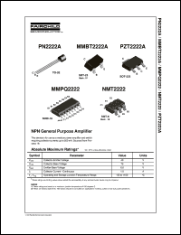 PZT2222A datasheet:  NPN General Purpose Amplifier PZT2222A