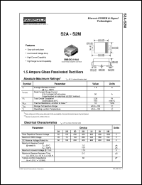 S2B datasheet:  1.5 Ampere Glass Passivated Rectifiers S2B