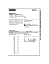 SCAN182245ASSCX datasheet:  Non-Inverting Transceiver with 25 Ohm Series Resistor Outputs SCAN182245ASSCX