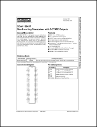 SCAN18245TSSC datasheet:  Non-Inverting Transceiver with 3-STATE Outputs SCAN18245TSSC