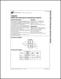 LMC6042AIN datasheet: CMOS Dual Micropower Operational Amplifier LMC6042AIN