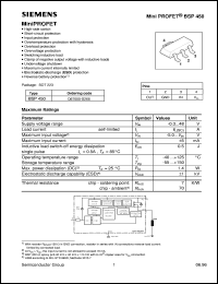 BSP450 datasheet: MiniPROFET BSP450