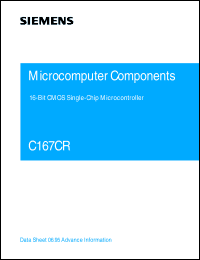 SAK-C167CR-LM datasheet: 16-bit microcontroller with 2x2 KByte RAM SAK-C167CR-LM