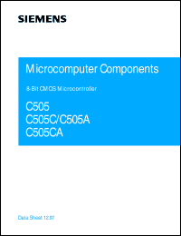 SAF-C505-LM datasheet: 8-bit CMOS microcontroller SAF-C505-LM