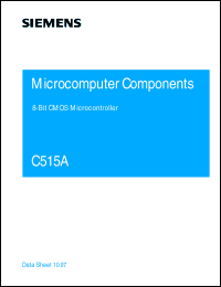 SAF-C515A-4RM datasheet: 8-bit CMOS microcontroller with mask programmable ROM SAF-C515A-4RM