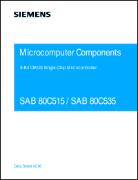 SAB80C515-N datasheet: 8-bit CMOS microcontroller with mask-programmable ROM, 12 MHz SAB80C515-N