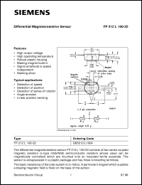 FP212L100-22 datasheet: Differential magnetoresistive sensor FP212L100-22