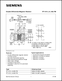 FP410L(4x80)FM datasheet: Double differential magneto resistor FP410L(4x80)FM