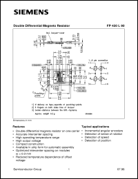 FP420L90 datasheet: Double differential magneto resistor FP420L90