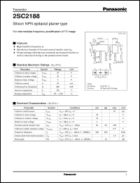 2SC2188 datasheet: Silicon NPN epitaxial planer type small signal transistor 2SC2188