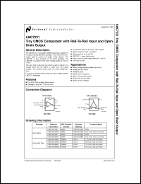 LMC7221AIM datasheet: Tiny CMOS Comparator with Rail-to-Rail Input and Open Drain Output LMC7221AIM