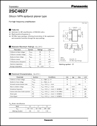 2SC4627 datasheet: Silicon NPN epitaxial planer type small signal transistor 2SC4627