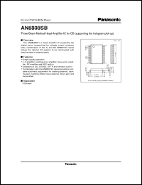 AN8808SB datasheet: Three-Beam Method Head Amplifier IC for CD (supporting the hologram pick-up) AN8808SB