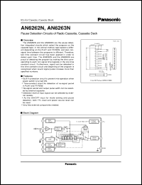 AN6262N datasheet: Pause Detection Circuits of Radio Cassette, Cassette Deck AN6262N